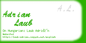adrian laub business card